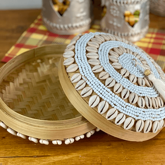 Boîte Ronde en Bambou - 20 cm